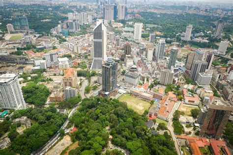 Kuala Lumpur city landscape view of skyline top view cityscape at Kuala ...