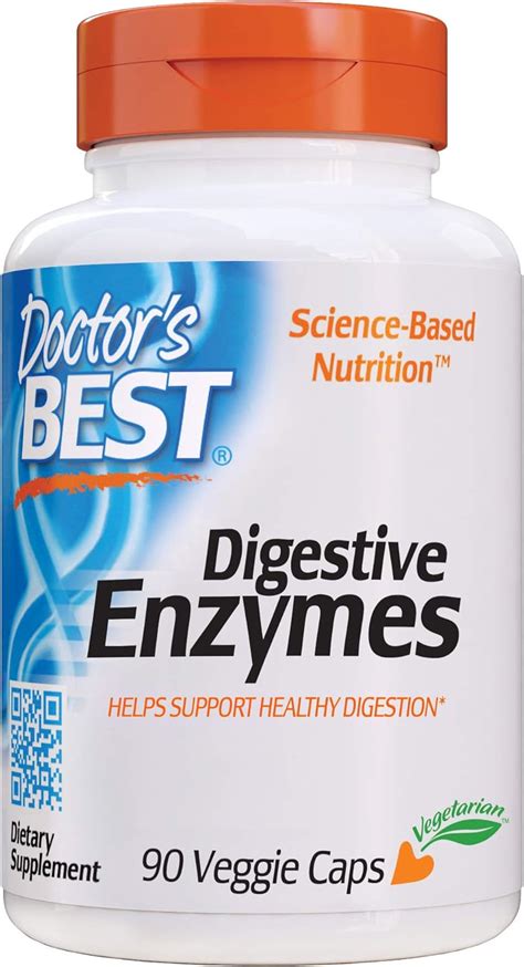 Doctor's Best Best Digestive Enzymes, Vegetable Capsules, 90-Count ...