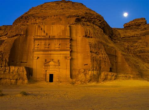 Download Majestic View of the Mada'in Saleh in Saudi Arabia Wallpaper ...