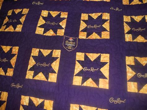 Katie's Quilts and Crafts: Crown Royal Quilt Finished!