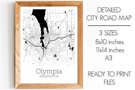 Olympia Washington City Map Graphic by SVGExpress · Creative Fabrica