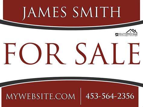 Real Estate Yard Sign Template | Realtor Yard Sign Template | Real estate yard signs, Yard signs ...