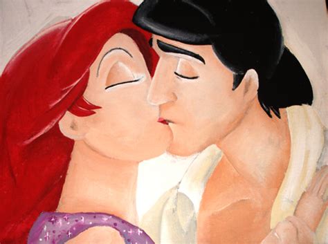 Ariel and Eric kissing - Classic Disney Fan Art (1300261) - Fanpop