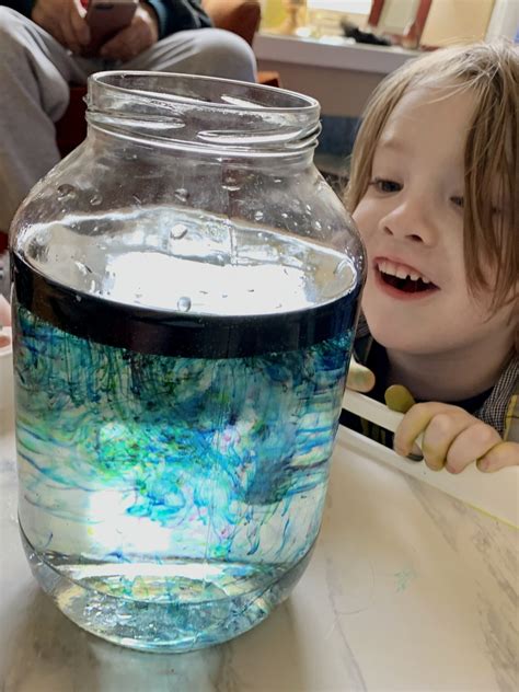 Shooting Stars Galaxy in a Jar Simple Space Experiment for Kids