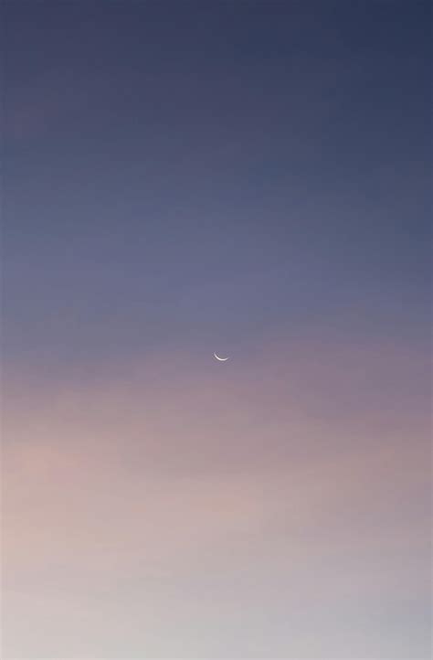 A Crescent Moon on Night Sky · Free Stock Photo