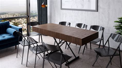 Span Table - Coffee to Convertible Dinner Table Seating 8 | Expand Furniture - Folding Tables ...