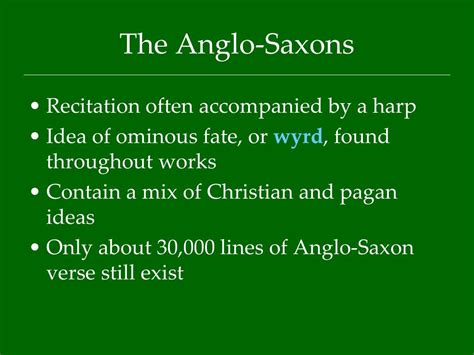 PPT - Anglo-Saxon Literature PowerPoint Presentation, free download ...