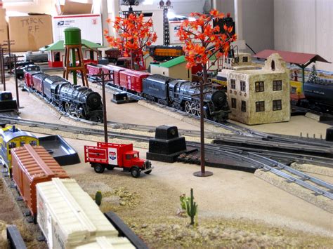 American Flyer Cabinet-top Train Layout