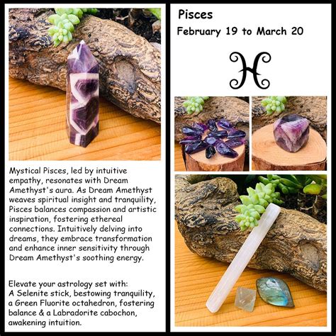 ♓ Pisces - February 19th - March 20th - Zodiac Crystal Fusion Set With – Spirit Magicka