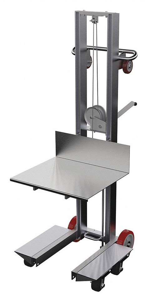 400 lb Load Capacity, 20 in x 24 in, Manual Platform Lift Truck - 1XFE5|ALLW-2420-4SFL - Grainger