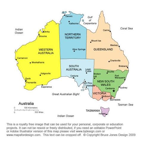 Australia Printable, Blank Maps, Outline Maps • Royalty Free | Australia map, Australian maps ...