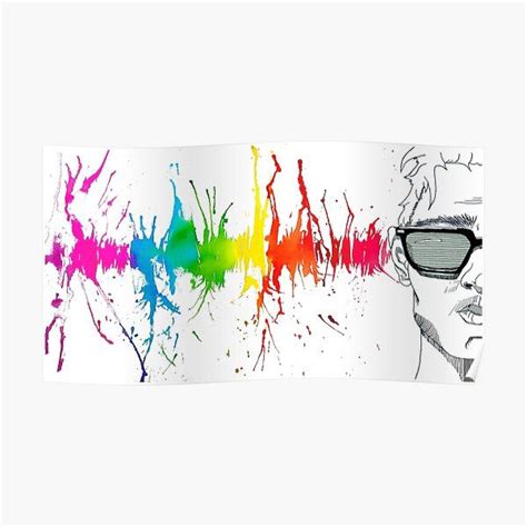 Wave Poster, Cool Headed, Sound Waves, Watercolor And Ink, Dad Hats ...