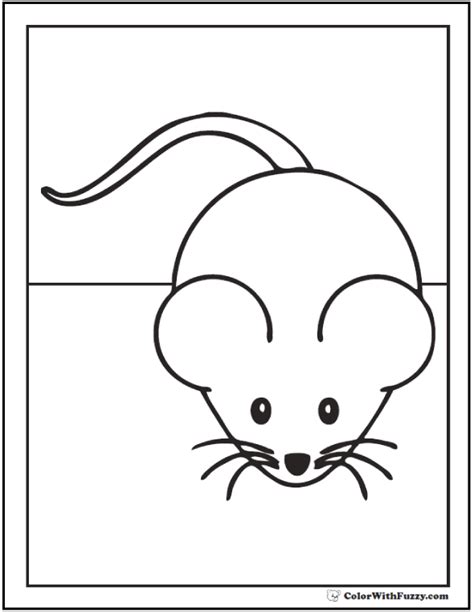 Mouse Coloring Pages To Print And Customize For Kids