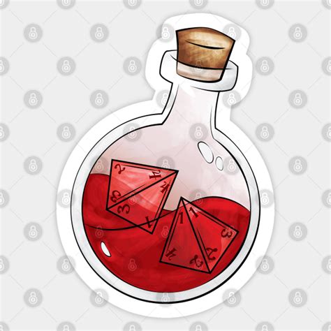 Potion of Healing - Dnd - Sticker | TeePublic