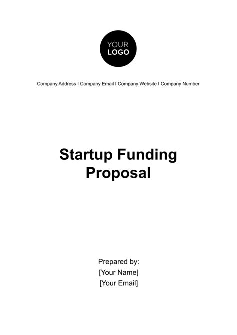 Startup Funding Proposal Template - Edit Online & Download Example | Template.net