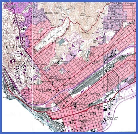 El Paso Map Tourist Attractions - ToursMaps.com
