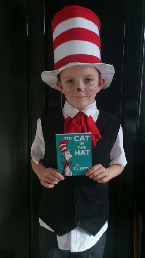 Homemade Cat in the Hat Costume Dr Seuss Costumes, Seussical Costumes, Book Day Costumes, Book ...