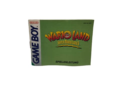 Nintendo Gameboy Classic Spielanleitung - Wario Land - Super Mario Land 3 - Retro-Shop24