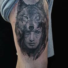 Wolf tattoos, Picture tattoos, Sleeve tattoos for women