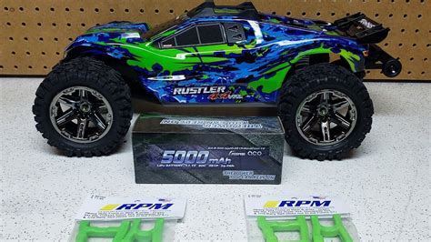 Traxxas Rustler 4x4 Vxl upgrade (rpm arms installed) - YouTube