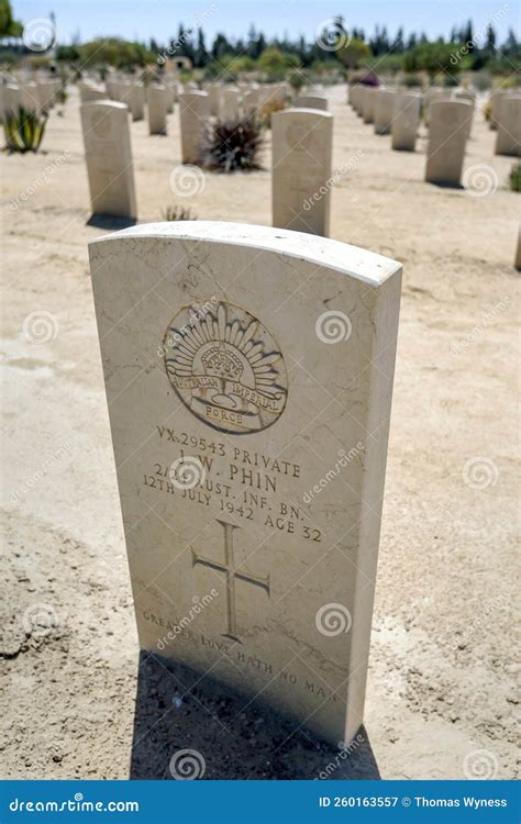 El Alamein War Cemetery at Alamein in Egypt. Editorial Photography - Image of tourism ...