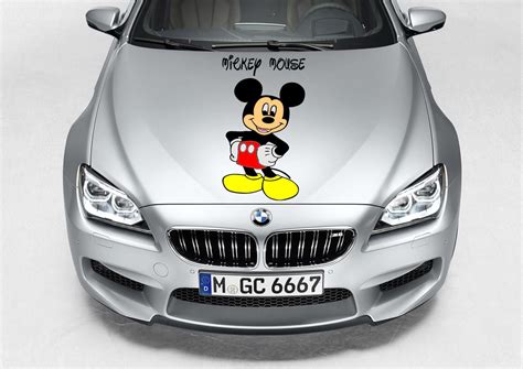 MICKEY MOUSE (28H X 14) CAR TRUCK HOOD SIDE VINYL DECAL GRAPHIC | eBay ...