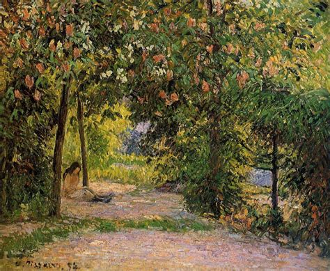 The Garden in Spring, Eragny 1894 Painting | Camille Pissarro Oil Paintings