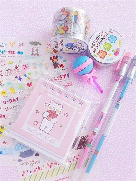 Kawaii stationery set kawaii stationery kawaii stickers | Etsy