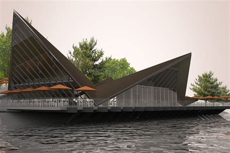 Concept restaurant floating above a lake on Behance in 2021 | Floating architecture, Concept ...