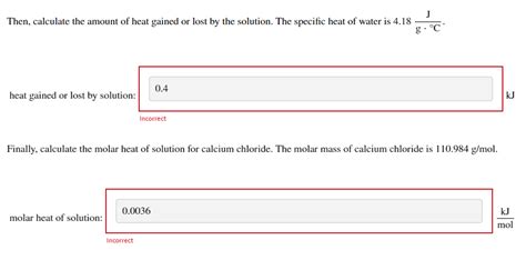 Solved Use the heat of solution interactive to calculate the | Chegg.com