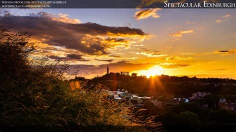 Summer Sunset Behind Calton Hill - Sunset - 1920x1080 Wallpaper - teahub.io