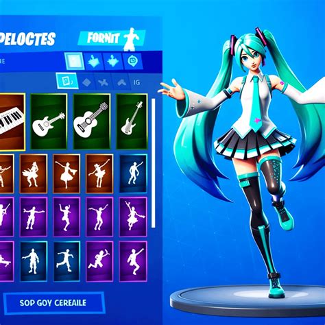 Miku as a Fortnite skin (Dall-3) : r/Vocaloid