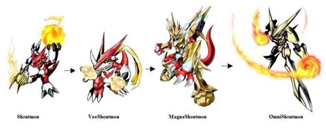 Shoutmon Fan Evolution line by Greencosmos80 on DeviantArt