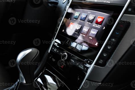 details of stylish car interior, leather interior 17176657 Stock Photo ...