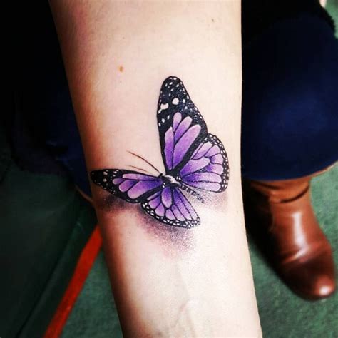 Purple Butterfly Tattoo • Arm Tattoo Sites