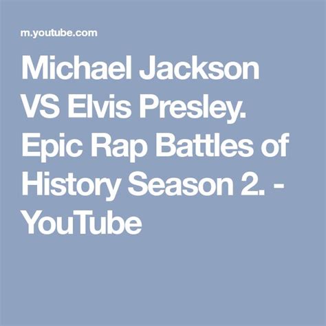 michael jackson vs elvis presley epic rap battles of history season 2 ...