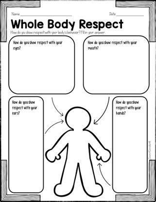 Respect Worksheet Set of 12 | Made By Teachers