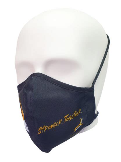 Face Mask Springbok Adults Black - Official Merchandise