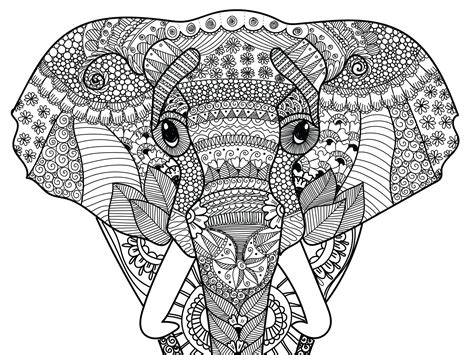 Mandala Elephant A Imprimer