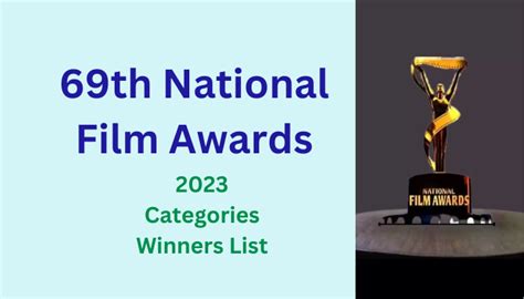 The 69th National Film Awards: 2023 Edition List Of Winners