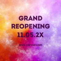 Grand Opening Instagram Post Template | PosterMyWall