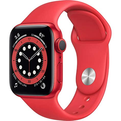 Pre-Owned Apple Watch Series 6 44MM Red - Aluminum Case - GPS ...