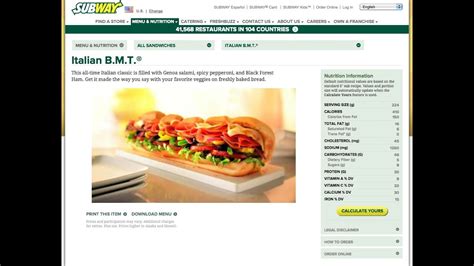 subway italian bmt ingredients