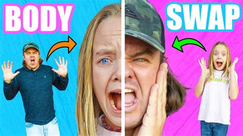 Body Swap! Jazzy and Dad Accidentally Swap Bodies! Fun Squad - YouTube