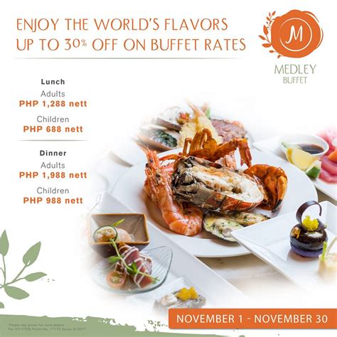 Manila Shopper: Okada Manila's Medley Buffet Promo: Nov 2017