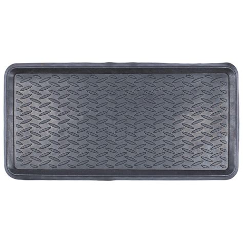 Nicola Spring Heavy Duty Rubber Boot Tray - 80 x 40cm - Black - Tesco ...