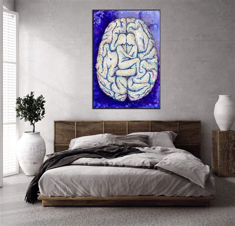 Original Abstract Brain Paintings On Canvas Contemporary Love Painting ...