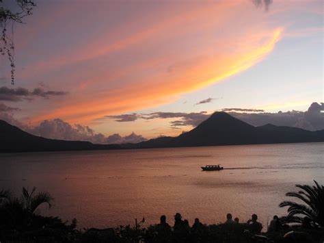 Small World...Big Family: Sunset at Lake Atitlán