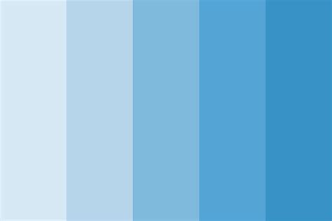 shades of ocean blue Color Palette