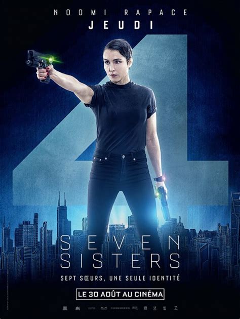 Full Series of 'Seven Sisters' Posters Shows All of Noomi Rapace's Characters - Bloody Disgusting